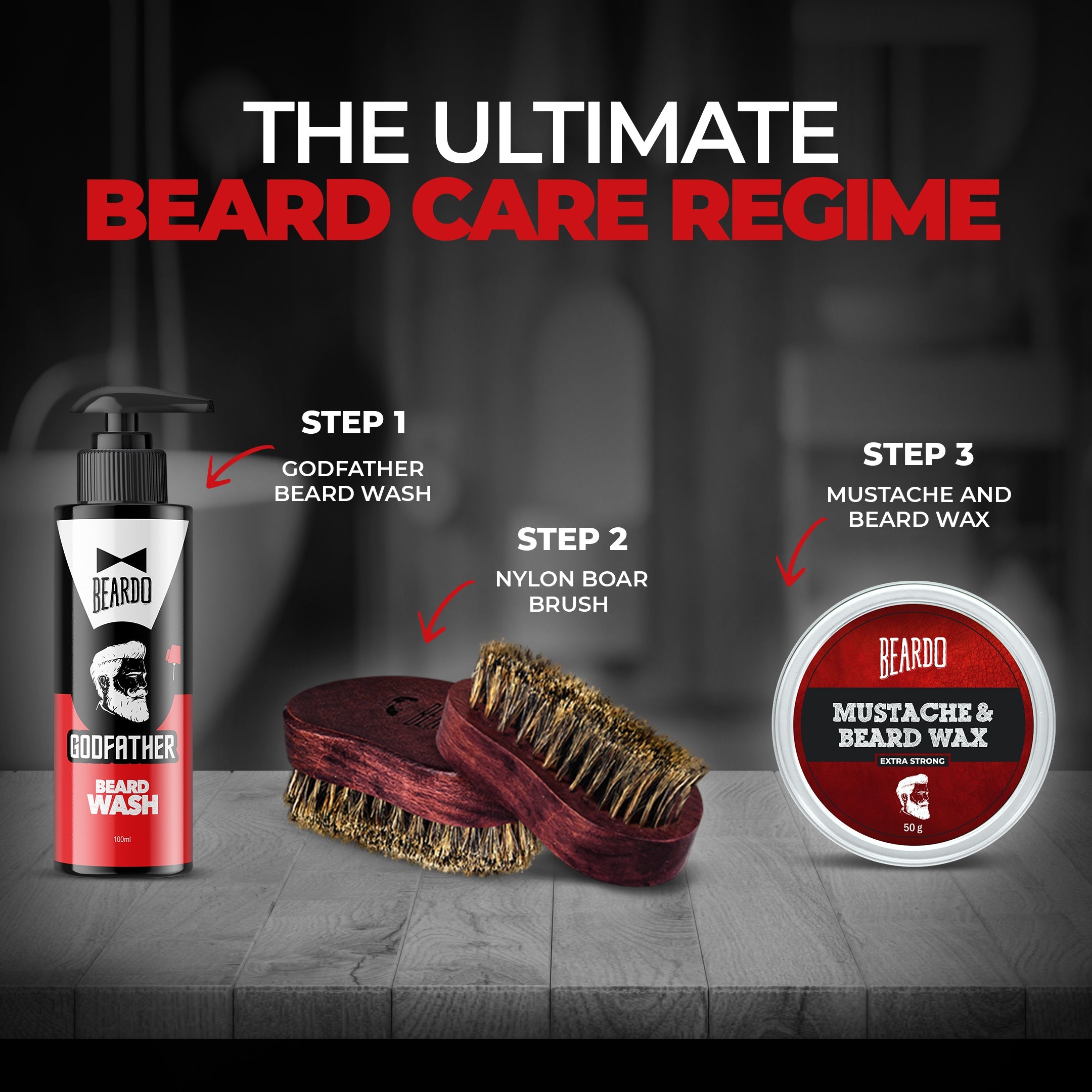 Beardo Beard & Mustache Wax, Extra Strong, 50g - Image 6 - Buy from Indicrest
