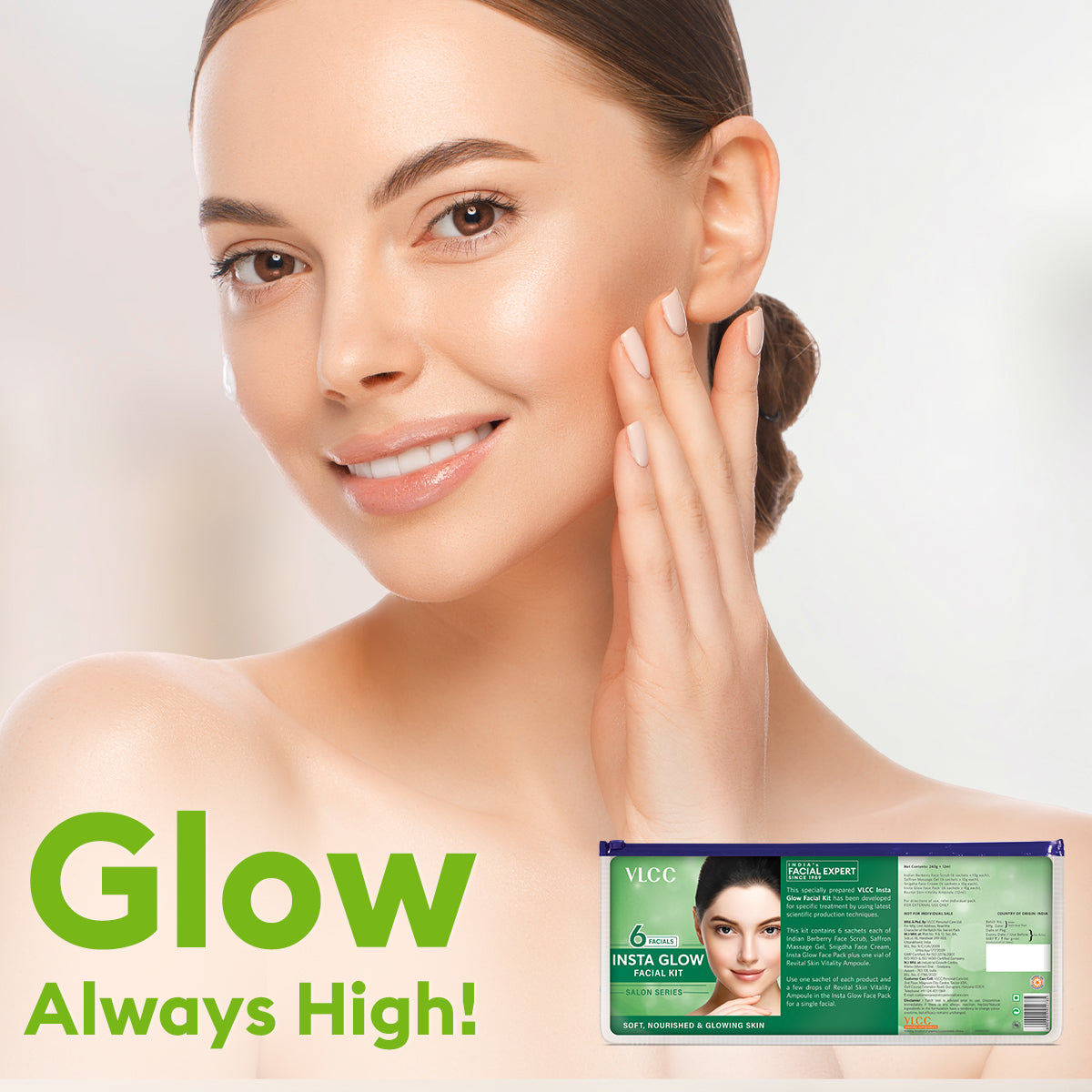 VLCC Salon Series Insta Glow Facial Kit ( 6 Facials ) - 252 g - Image 7 - Buy from Indicrest