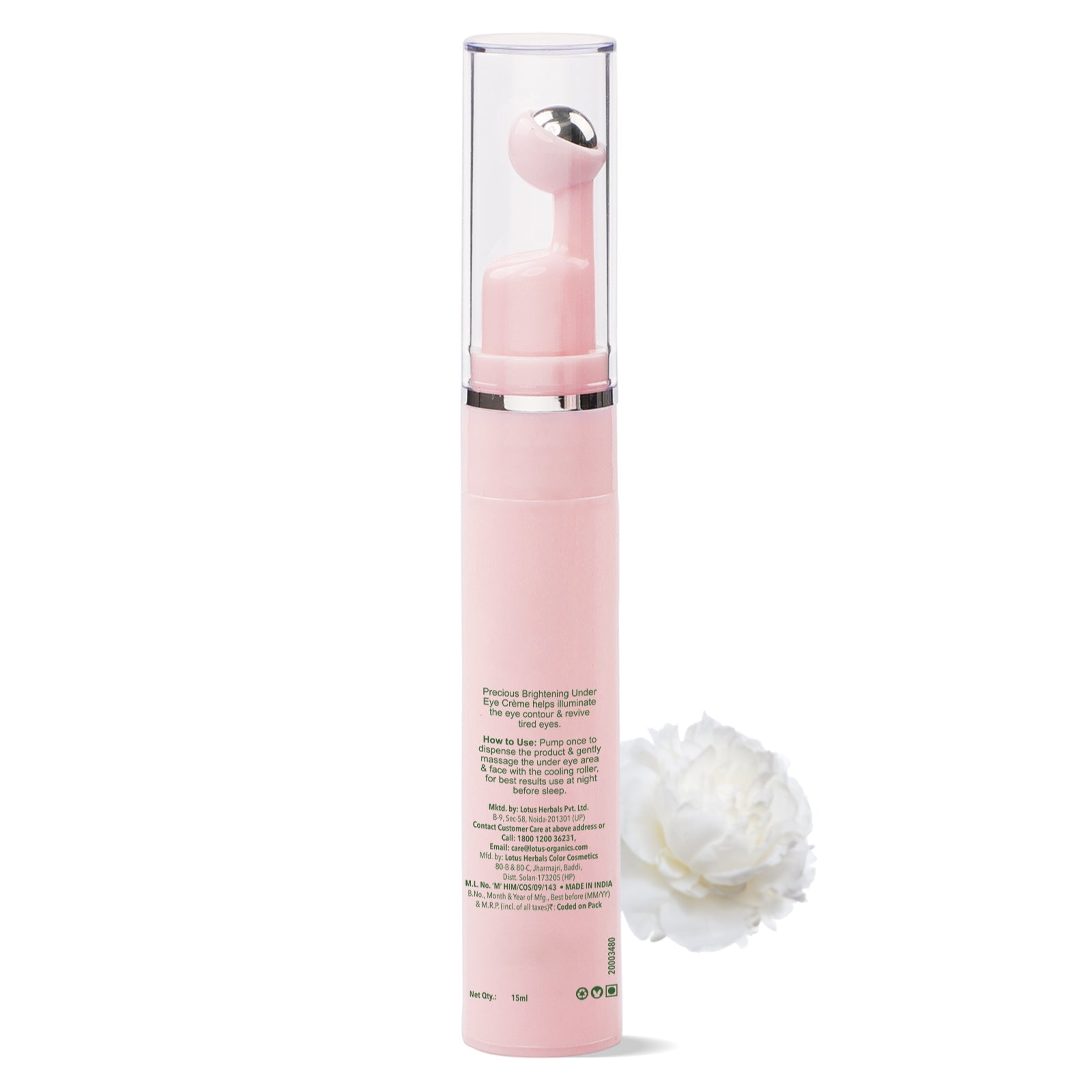 Lotus Herbals Precious Brightening Under Eye Cream, 15ml