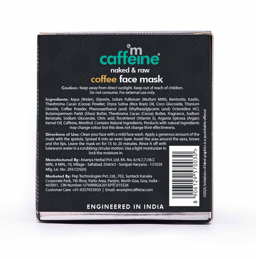 Mcaffeine Coffee Face Mask, 100g - Image 7 - Buy from Indicrest
