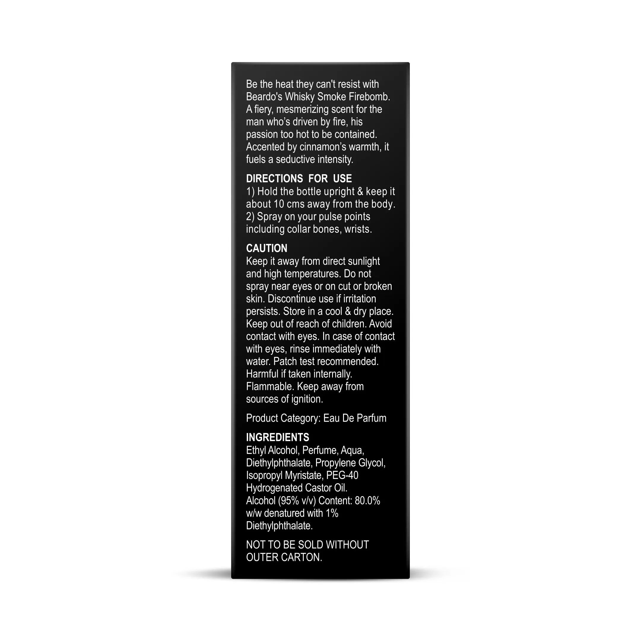 Beardo Whisky Smoke Firebomb EAU DE PARFUM, 50ml - Image 7 - Buy from Indicrest