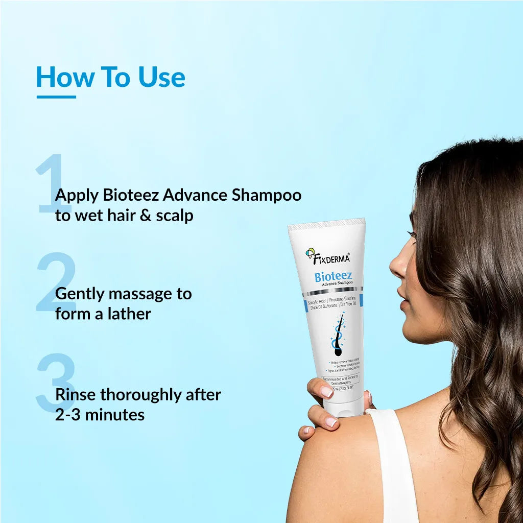 Fixderma Bioteez Advance Shampoo, 75ml - Image 4 - Buy from Indicrest
