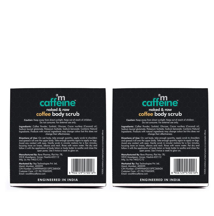 Mcaffeine Naked & Raw Coffee Body Scrub - Set of 2 - Image 6 - Buy from Indicrest