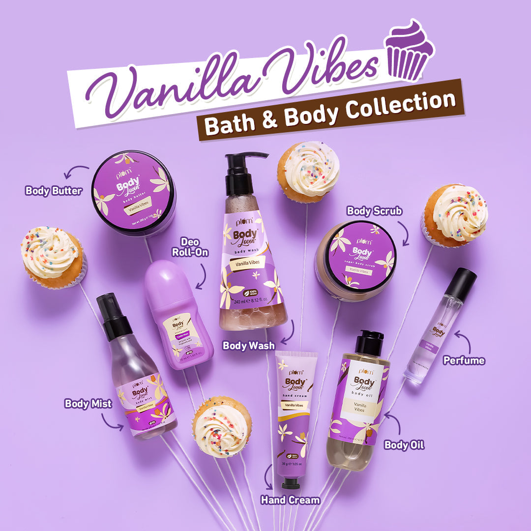 Plum Vanilla Vibes Hand Cream by Plum Body Lovin' | Ultra Moisturizing With Shea Butter | Irresistible, Warm Vanilla Fragrance | Non-Greasy & Lightweight, 30g