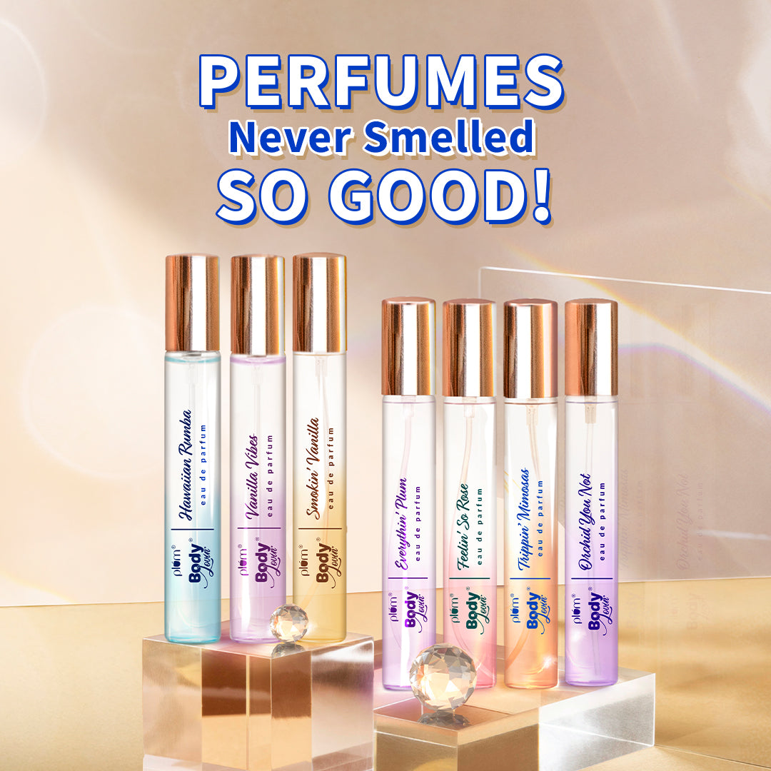 Plum Trippin Mimosas Eau De Parfum (Perfume) by Plum BodyLovin' | Long Lasting | Travel-Friendly | Citrusy Fragrance | Luxury Perfume, 15ml