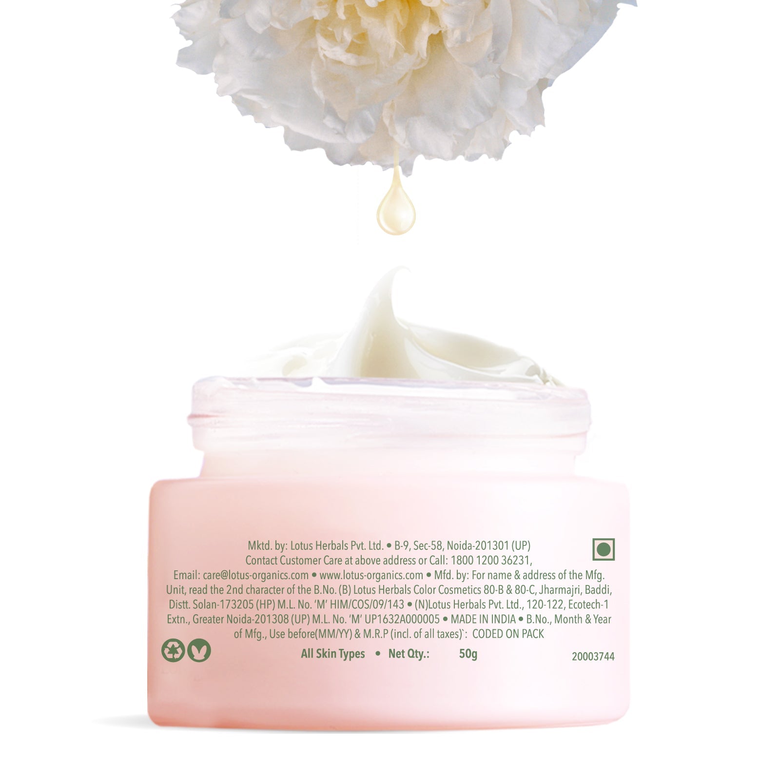 Lotus Herbals Precious Brightening Creme SPF 20, 50g
