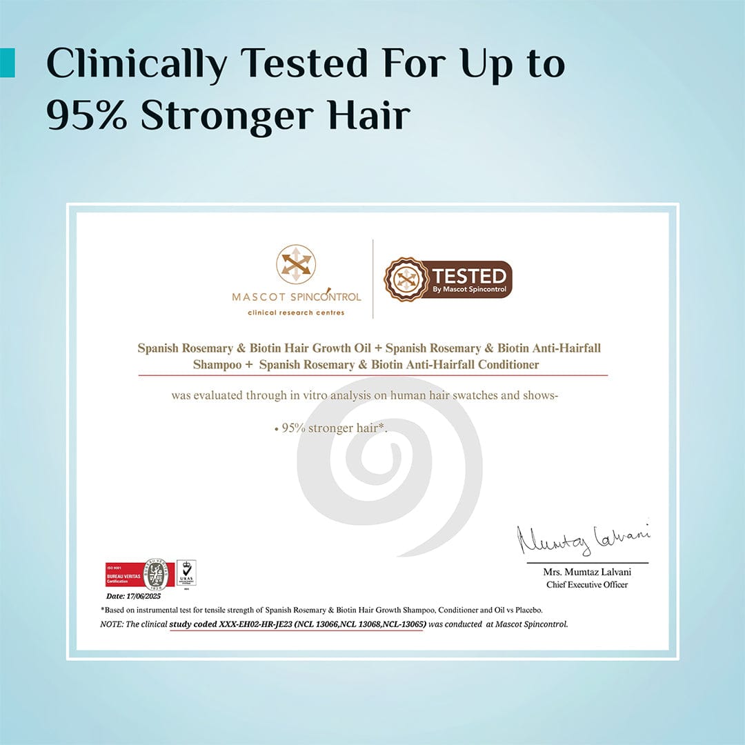 Pilgrim Spanish Rosemary & Biotin Anti-Hairfall Conditioner, 200ml - Image 8 - Buy from Indicrest