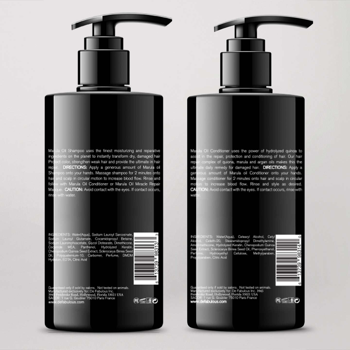 De Fabulous Marula Oil Shampoo 250ml and Conditioner 250ml + Acai Oil 59ml - Image 5 - Buy from Indicrest