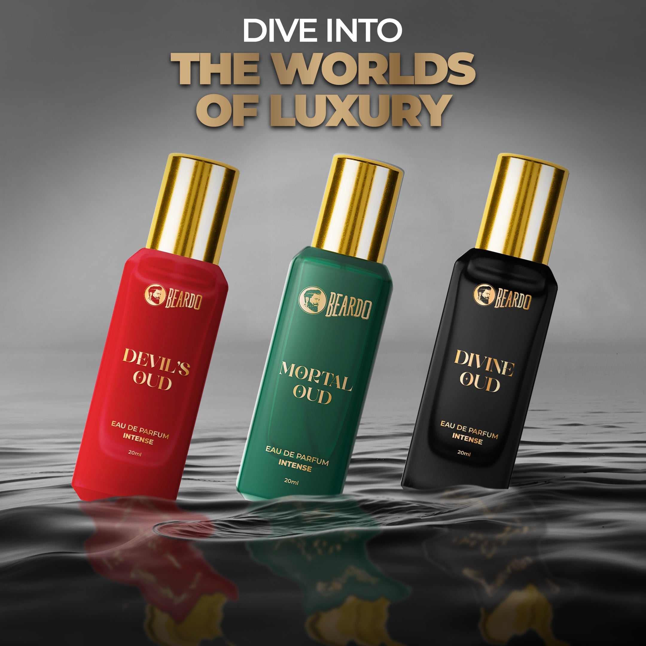 Beardo Three Worlds of Oud Luxury Perfume Giftset 20ml X 3 - Image 6 - Buy from Indicrest