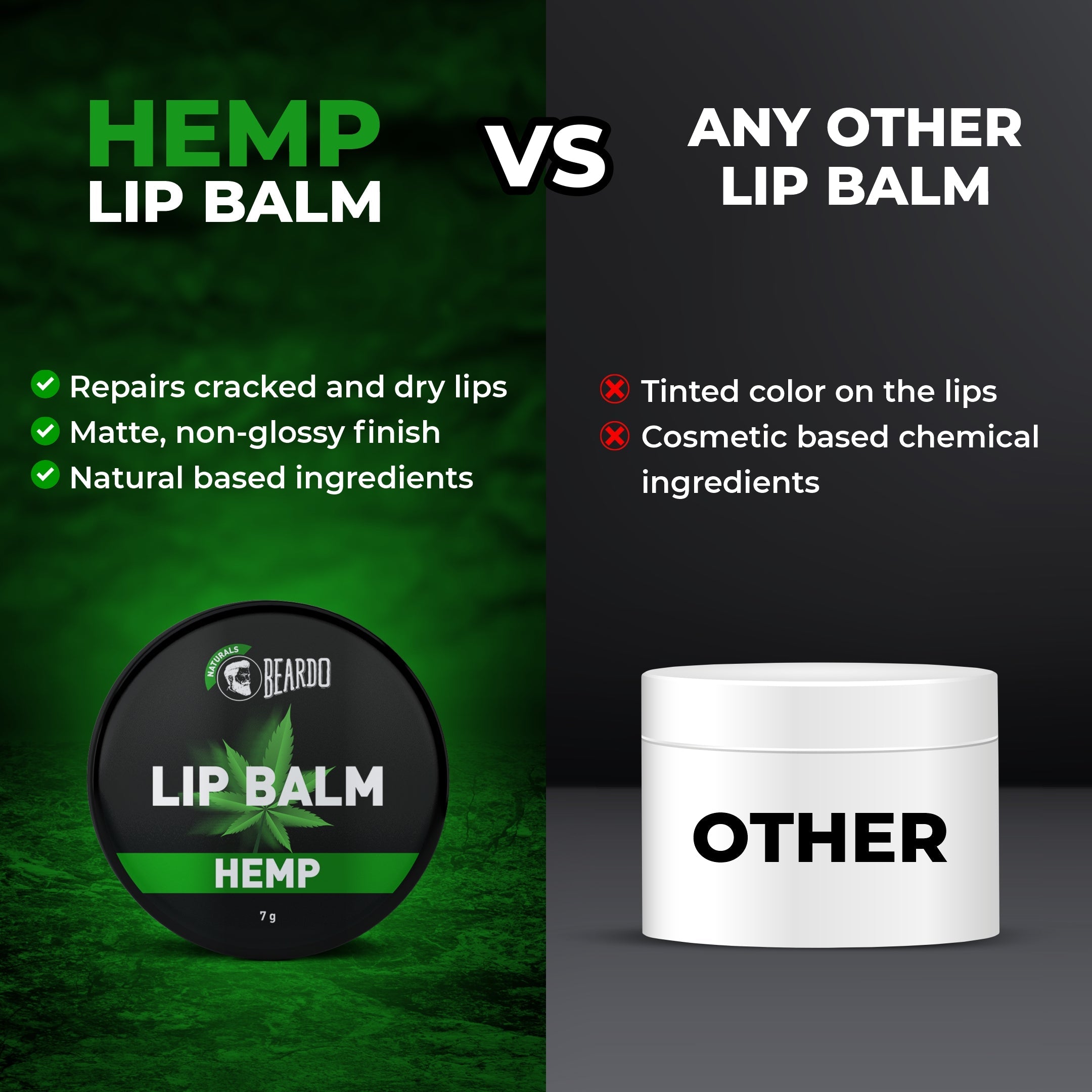 Beardo Hemp Lip balm, 7g - Image 7 - Buy from Indicrest