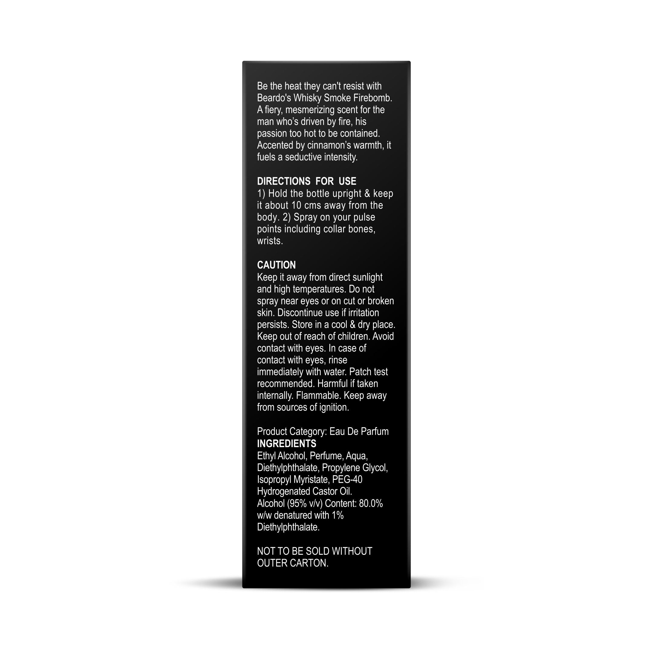 Beardo Whisky Smoke Firebomb Perfume EDP, 100ml - Image 7 - Buy from Indicrest