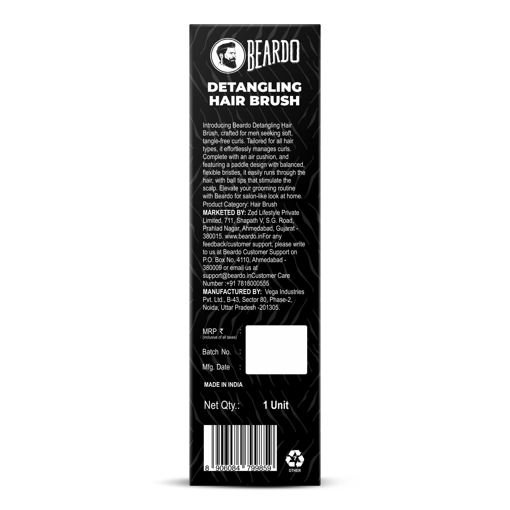 Beardo Detangling Hair Brush - Image 6 - Buy from Indicrest