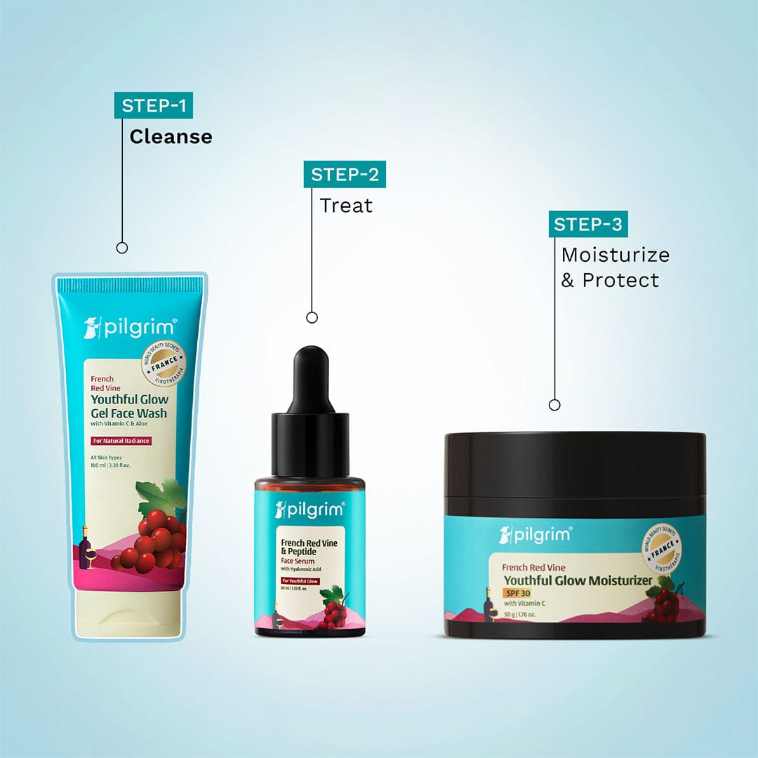Pilgrim Red Vine Youthful Glow Gel Face Wash with Vitamin C & Aloe, 100ml - Image 7 - Buy from Indicrest