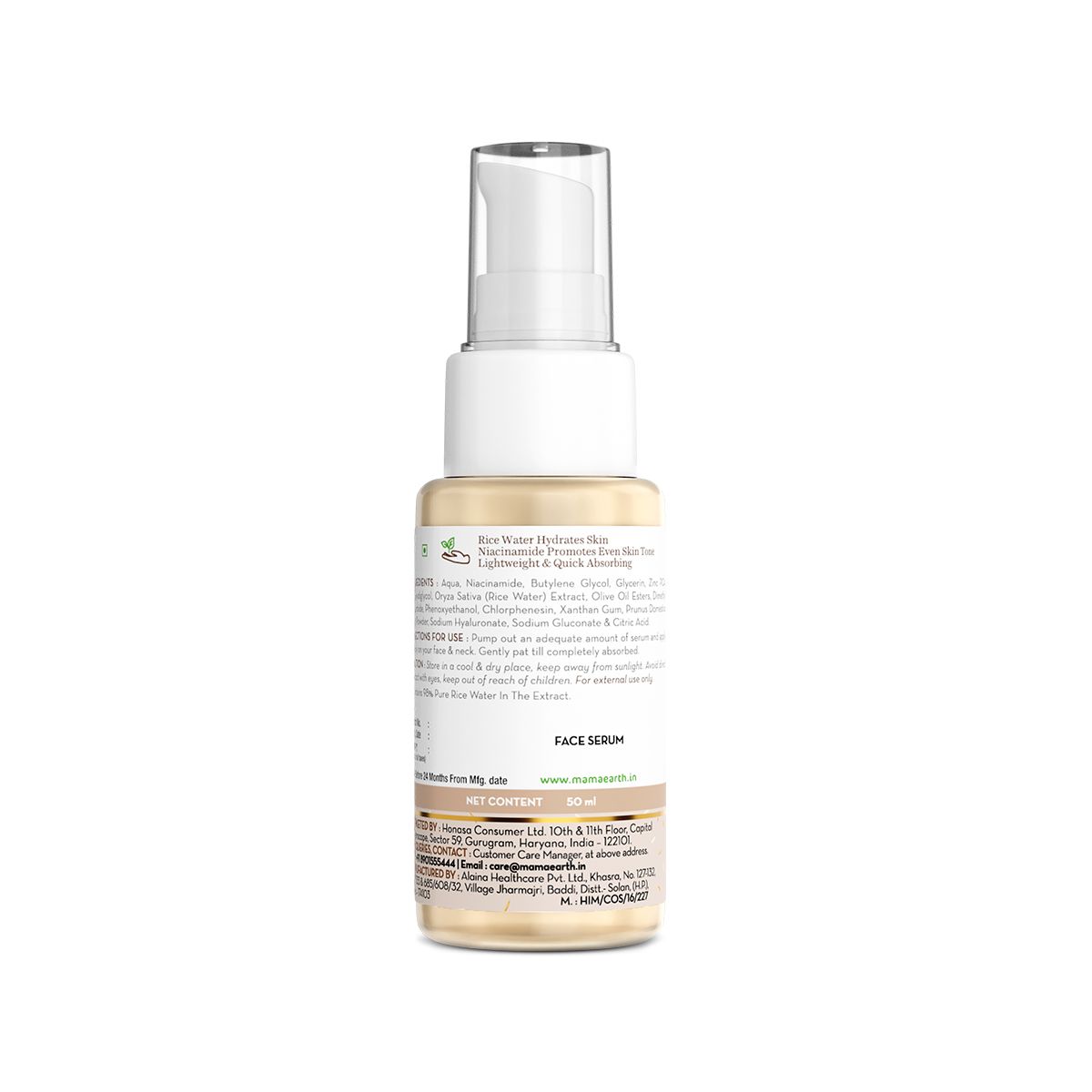 Mamaearth Rice Water Dewy Active Serum With Rice Water & 10% Niacinamide For Glass Skin, 10 ml - Image 6 - Buy from Indicrest