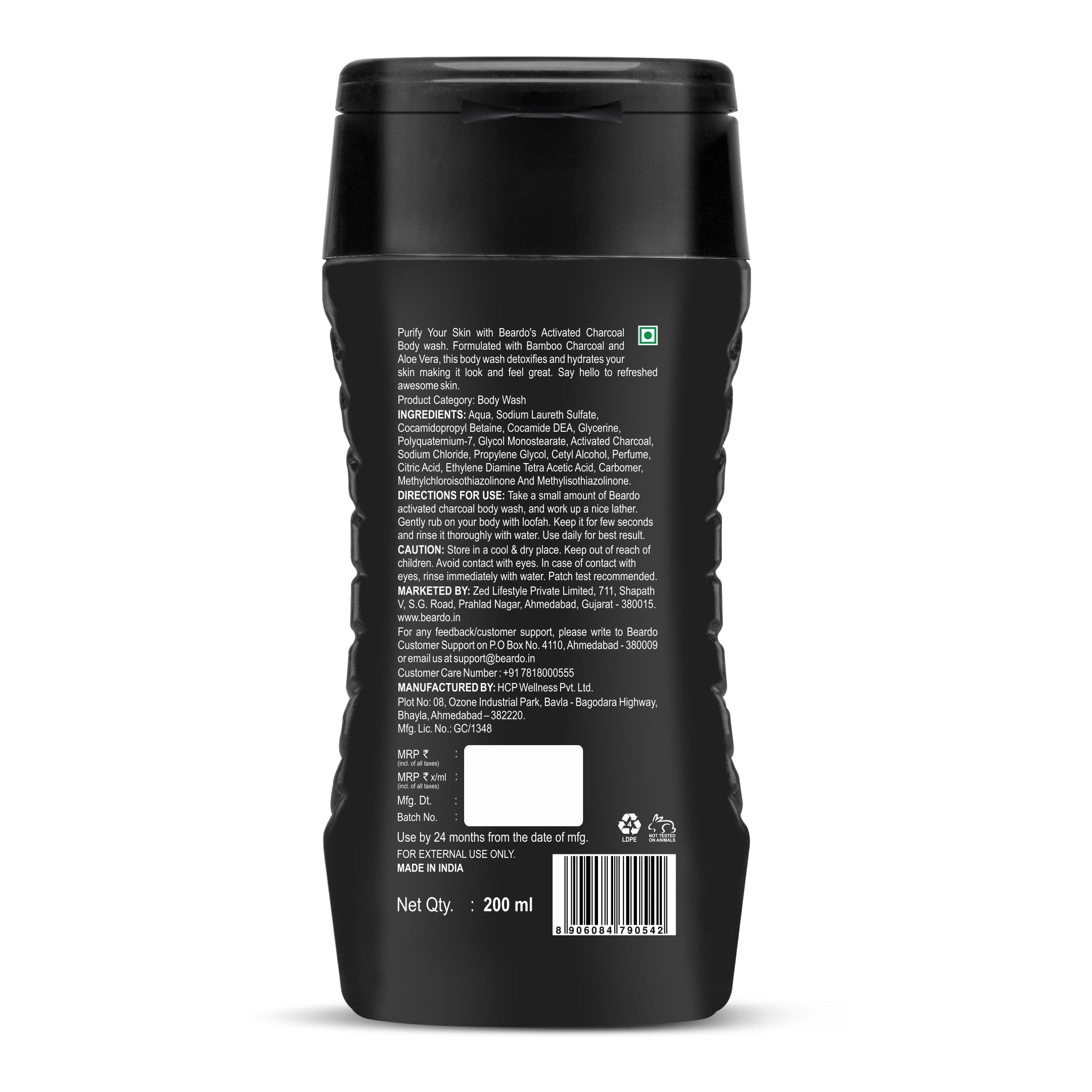 Beardo Charcoal Facewash & Charcoal Bodywash Combo - Image 10 - Buy from Indicrest