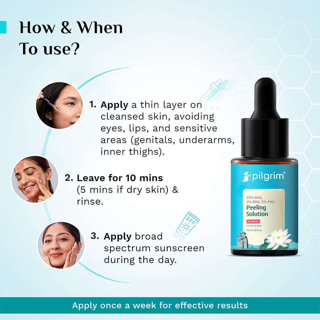 Pilgrim 25% AHA, 2% BHA, 5% PHA Peeling Solution, 30ml - Image 9 - Buy from Indicrest