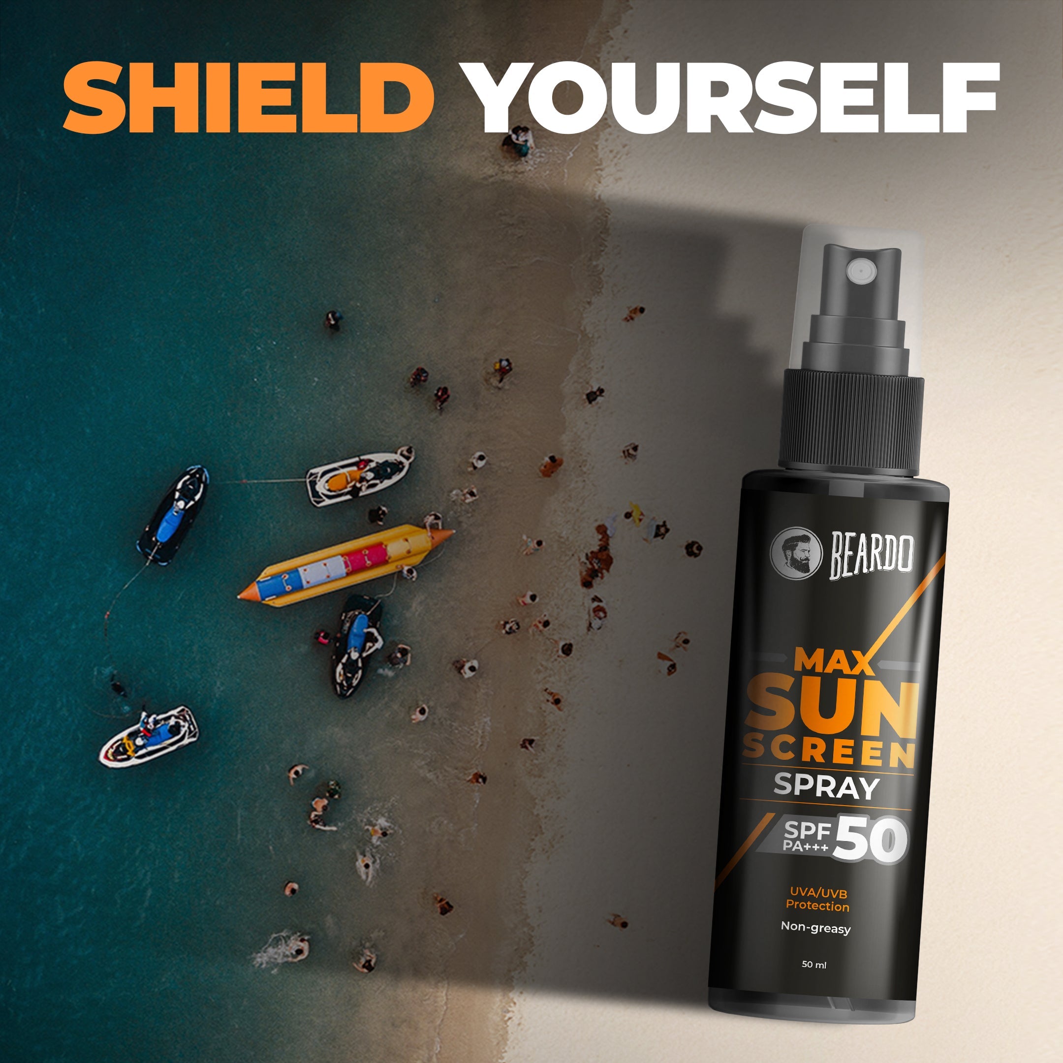 Beardo Max Sunscreen Spray SPF-50, 50ml - Image 8 - Buy from Indicrest