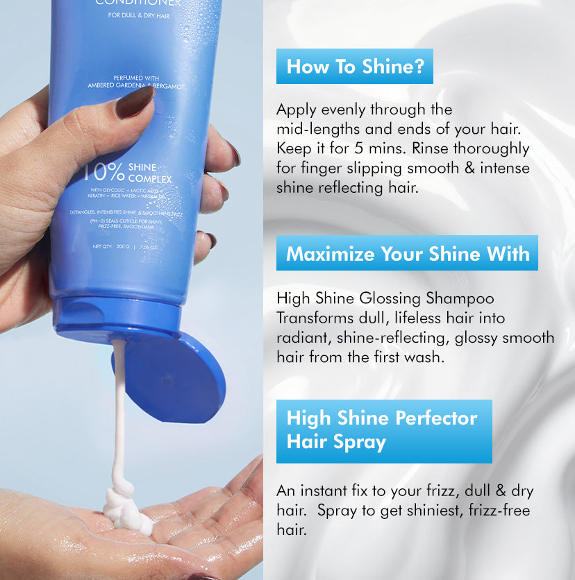 Mcaffeine Shine Intensifier glossy Hair Conditioner | 10% Shine Complex, 200g - Image 7 - Buy from Indicrest