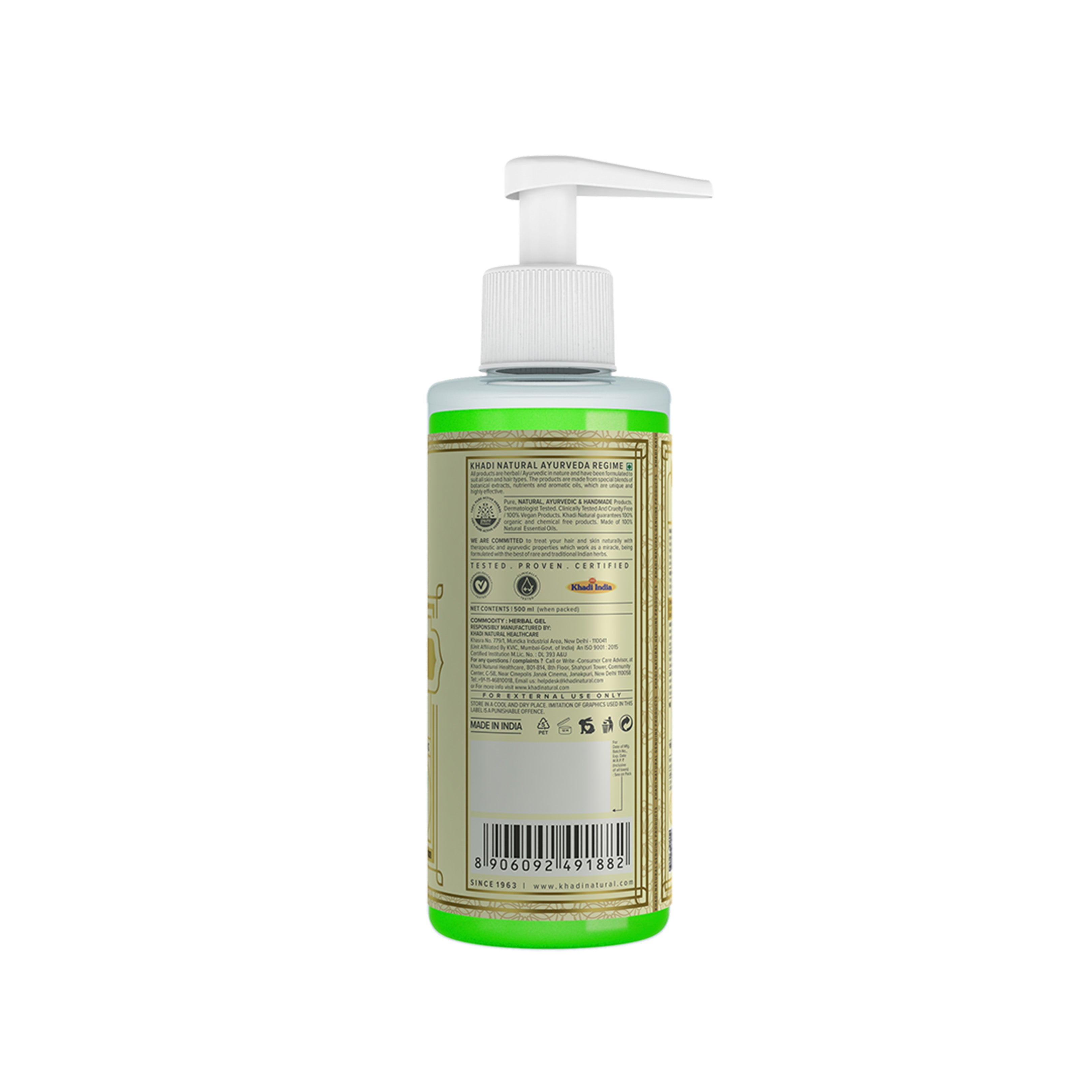 Khadi Natural Aloe Vera Gel With Liquorize & Cucumber Extracts - 500ml - Image 5 - Buy from Indicrest