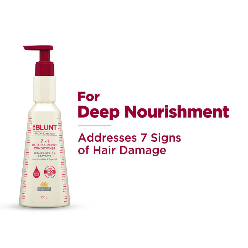 Bblunt 7 in 1 Repair & Revive Conditioner for Upto 100% Damage Repair, 250g - Buy from Indicrest