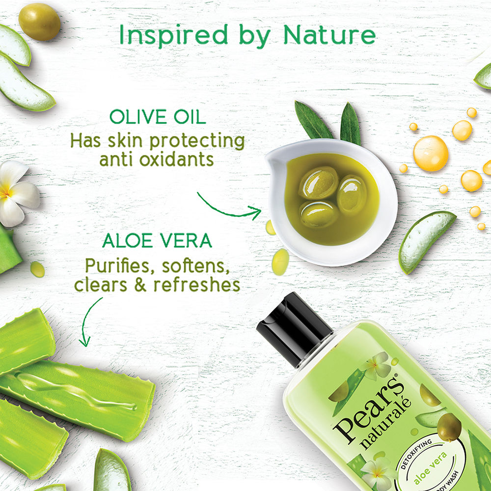 Pears Naturale Detoxifying Aloevera + Brightening Pomegranate Bodywash Combo Buy at Indicrest Image 5