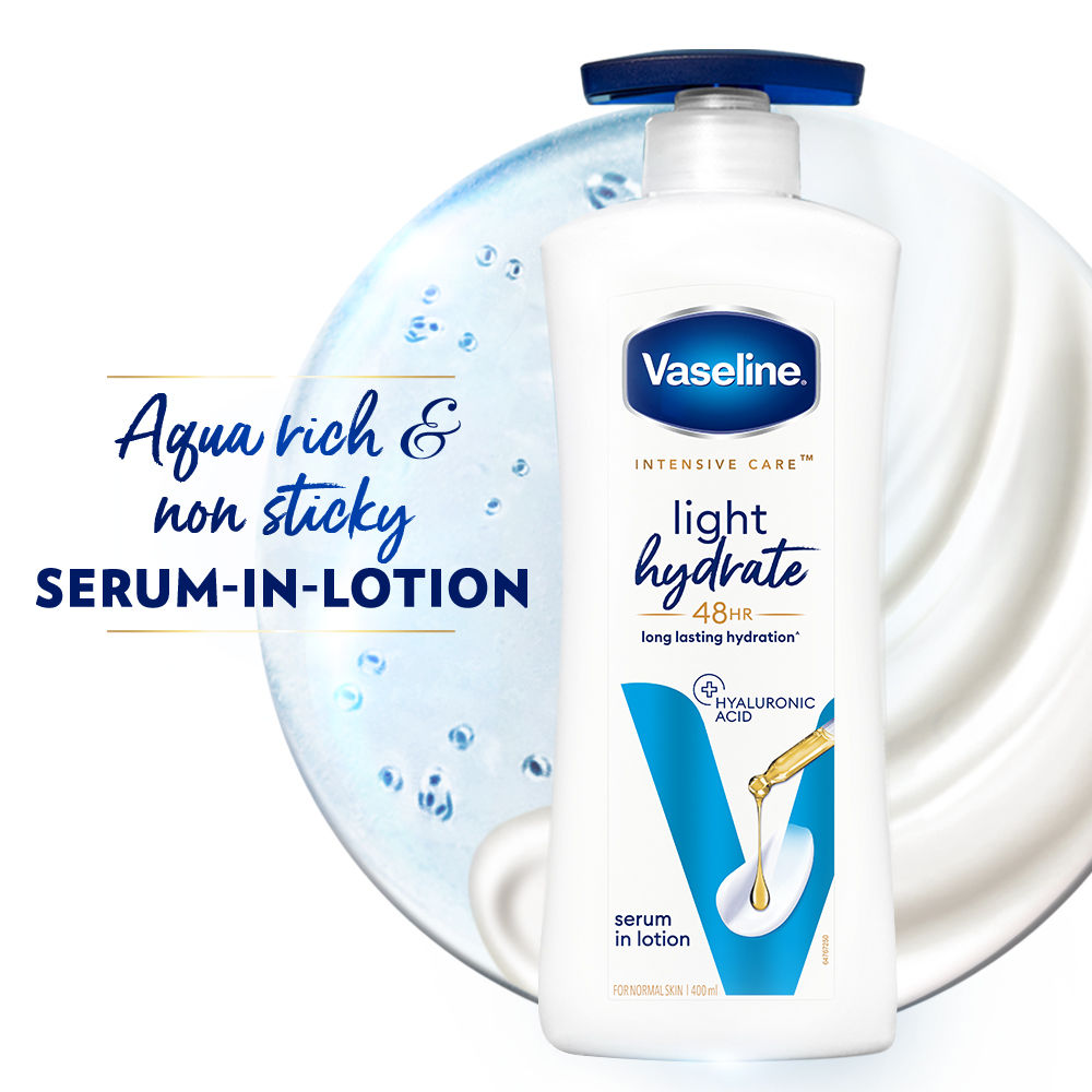 Vaseline Light Hydrate 48hr Serum In Lotion, 400ml Buy at Indicrest Image 3
