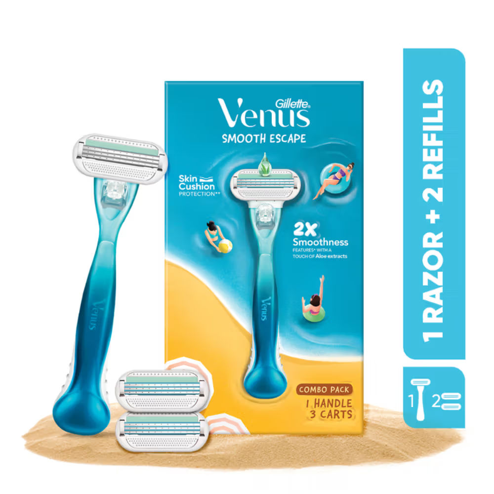Nivea Pearl Deodorant Roll On + Gillette Venus Razor with Aloe Extract Underarm Care Kit, 2 pieces Buy at Indicrest Image 4