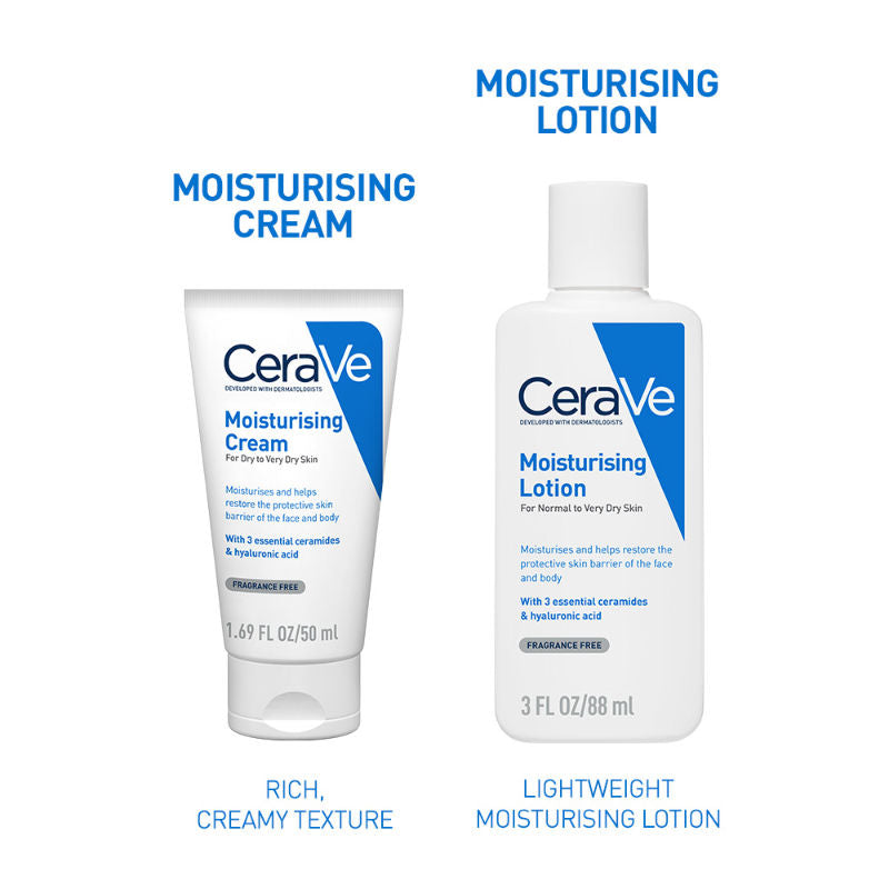 CeraVe Moisturizer Cream For Dry Skin With Ceramides & Hyaluronic Acid For Barrier Repair, 50ml Buy at Indicrest Image 10