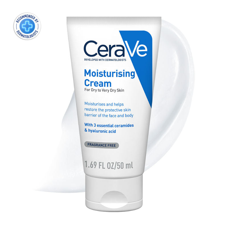 CeraVe Moisturizer Cream For Dry Skin With Ceramides & Hyaluronic Acid For Barrier Repair, 50ml Buy at Indicrest Image 11