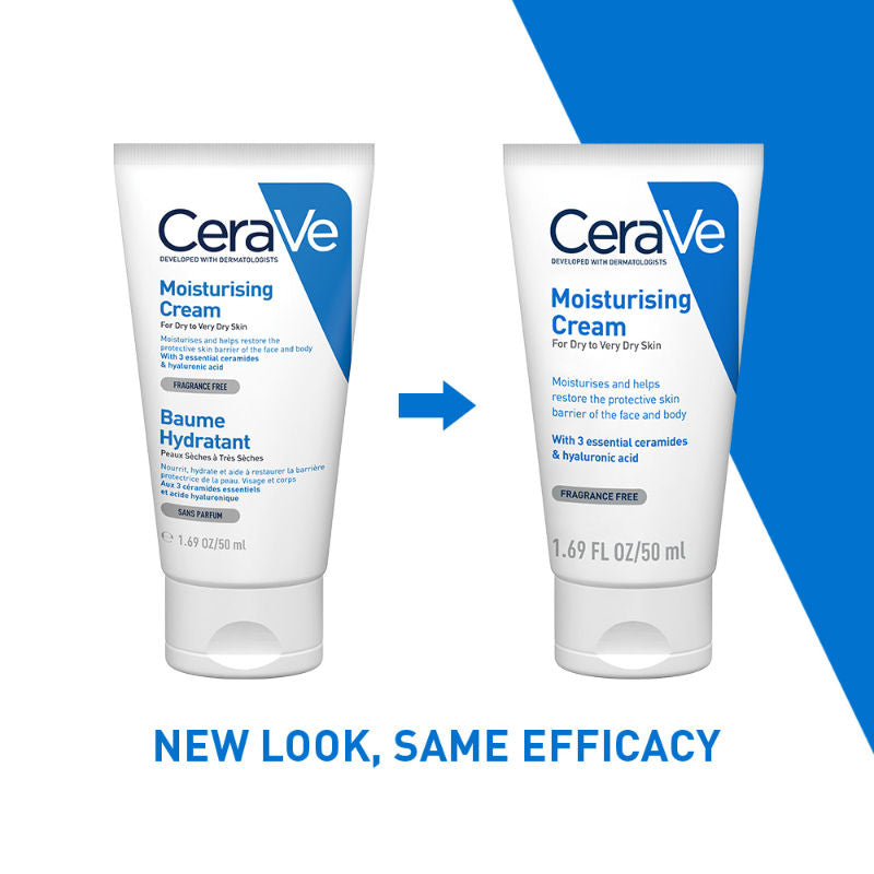 CeraVe Moisturizer Cream For Dry Skin With Ceramides & Hyaluronic Acid For Barrier Repair, 50ml Buy at Indicrest Image 6