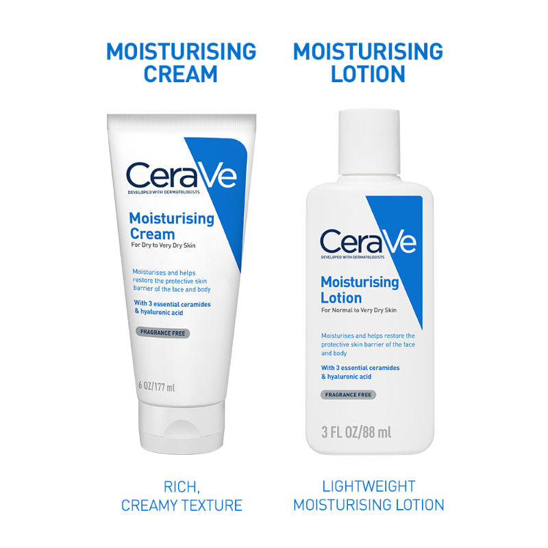 CeraVe Moisturizer Cream For Dry Skin With Ceramides & Hyaluronic Acid For Barrier Repair, 177ml Buy at Indicrest Image 10
