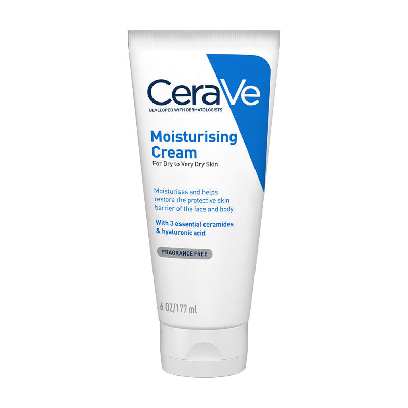 CeraVe Moisturizer Cream For Dry Skin With Ceramides & Hyaluronic Acid For Barrier Repair, 177ml Buy at Indicrest Image 12