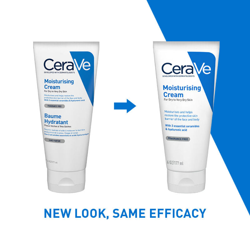 CeraVe Moisturizer Cream For Dry Skin With Ceramides & Hyaluronic Acid For Barrier Repair, 177ml Buy at Indicrest Image 6