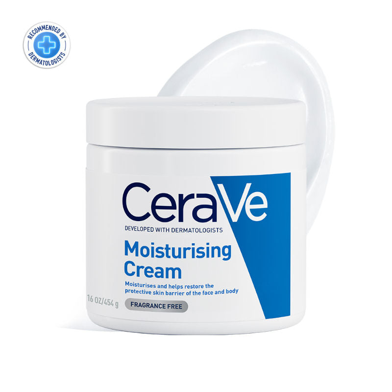 CeraVe Moisturizer For Dry Skin, Barrier Repair Cream with Ceramides, Dermatologist recommended, 454g Buy at Indicrest Image 11