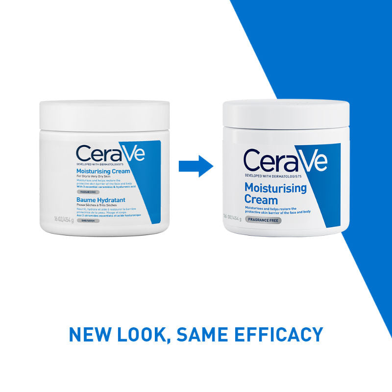 CeraVe Moisturizer For Dry Skin, Barrier Repair Cream with Ceramides, Dermatologist recommended, 454g Buy at Indicrest Image 6