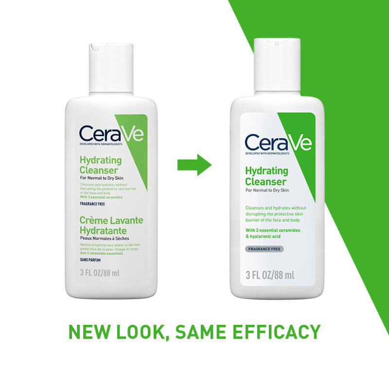 CeraVe Hydrating Cleanser Non-Foaming Face Wash for Dry Skin with Ceramides & Hyaluronic Acid, 88ml Buy at Indicrest Image 6