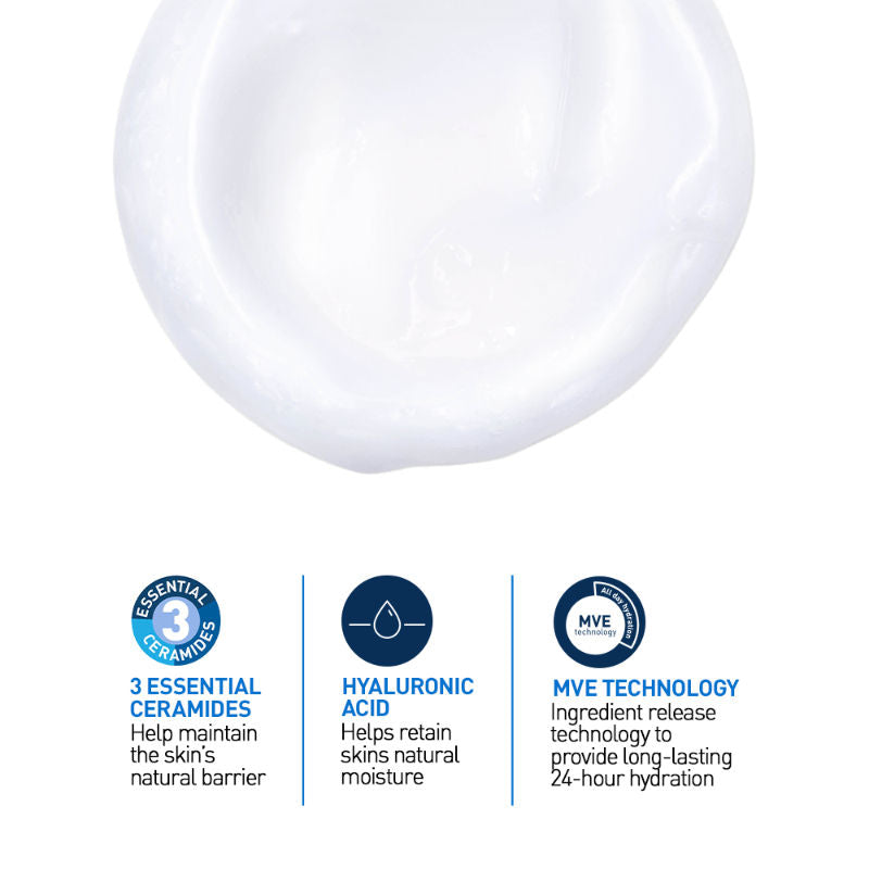 CeraVe Hydrating Cleanser Non-Foaming Face Wash for Dry Skin with Ceramides & Hyaluronic Acid, 236ml Buy at Indicrest Image 3