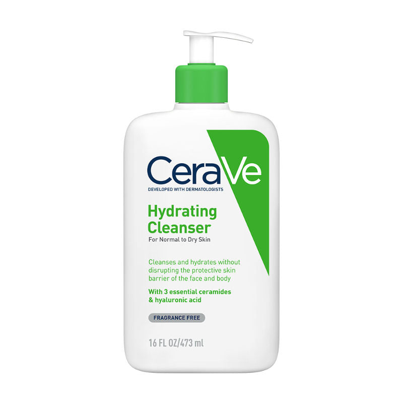 CeraVe Hydrating Cleanser Non-Foaming Face Wash for Dry Skin with Ceramides, Dermatologist Recommend, 473ml Buy at Indicrest Image 12