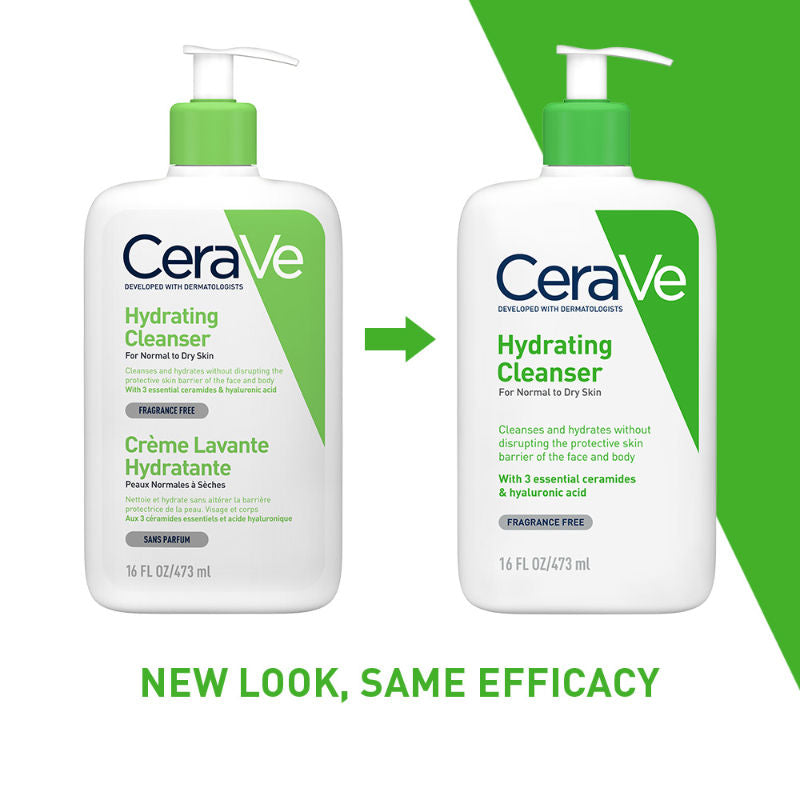 CeraVe Hydrating Cleanser Non-Foaming Face Wash for Dry Skin with Ceramides, Dermatologist Recommend, 473ml Buy at Indicrest Image 6