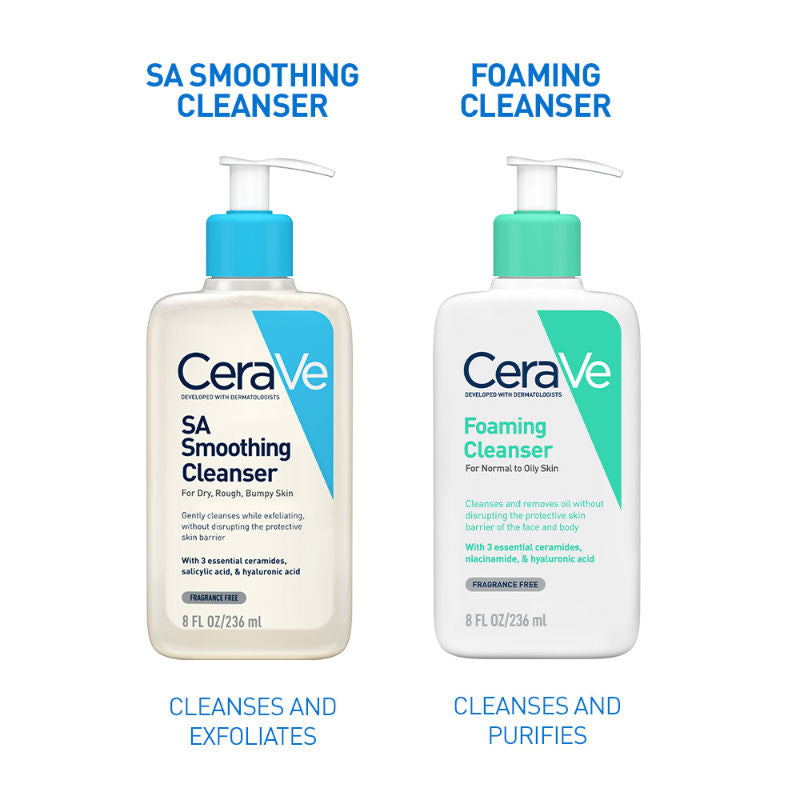 CeraVe SA Smoothing Cleanser For Dry, Rough & Bumpy Skin, Face wash with Salicylic Acid & Ceramides, 236ml Buy at Indicrest Image 10