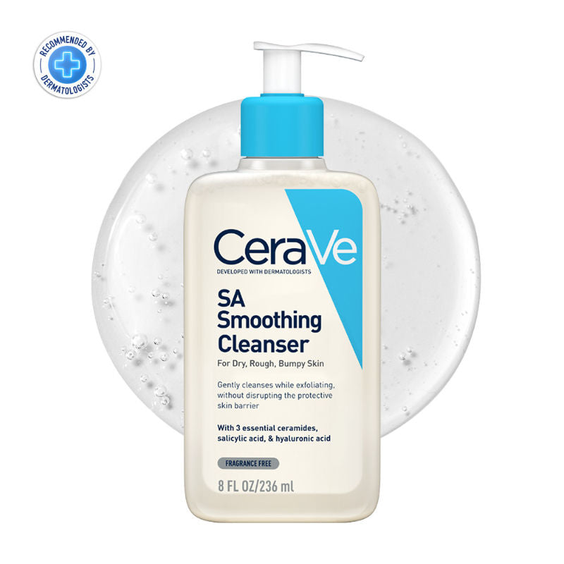 CeraVe SA Smoothing Cleanser For Dry, Rough & Bumpy Skin, Face wash with Salicylic Acid & Ceramides, 236ml Buy at Indicrest Image 11