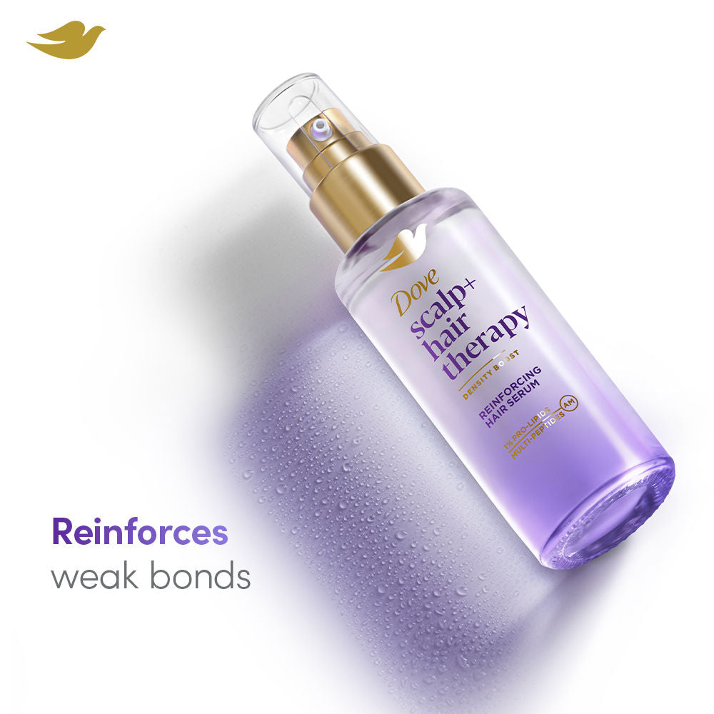 Dove Scalp + Hair Therapy Density Boost Reinforcing Hair Day Serum, 50ml Buy at Indicrest Image 4
