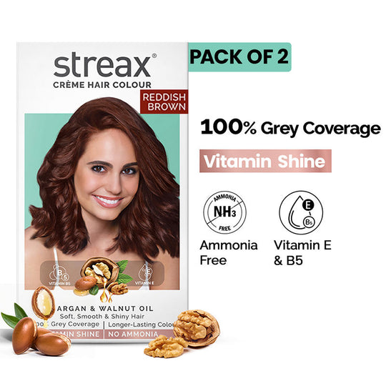 Streax Hair Colour - Reddish Brown 4.6 (Pack of 2), 2 pieces Buy at Indicrest