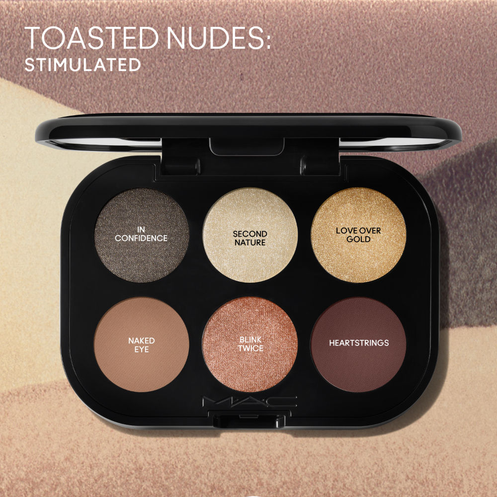 M.A.C Connect In Colour X6 Eye Shadow Palette - Nuanced Neutrals, 6.25g Buy at Indicrest Image 4
