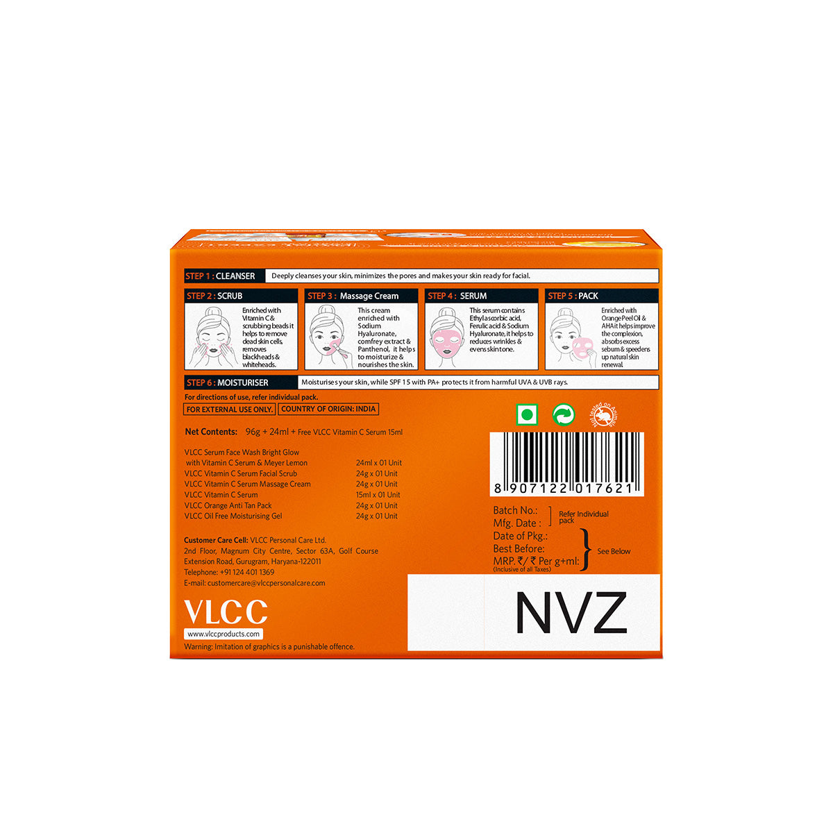 VLCC Honey Moisturiser and Vitamin C Serum Facial Kit Combo - Image 7 - Buy from Indicrest