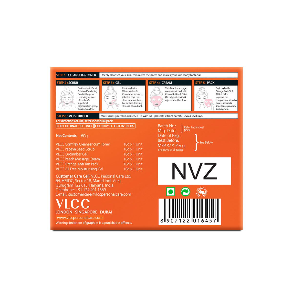 VLCC Honey Moisturiser and Anti Blemish Facial Kit Combo - Image 7 - Buy from Indicrest