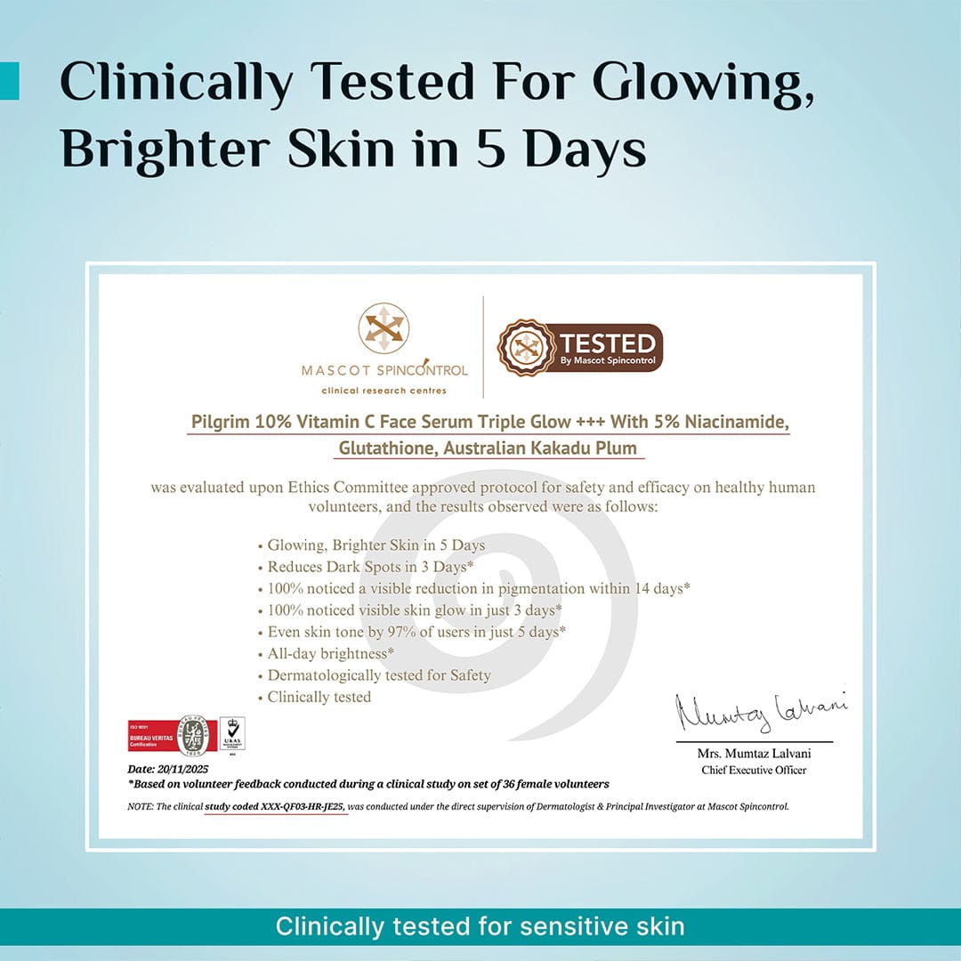 Pilgrim 10% Vitamin C Face Serum Roll-On, 25ml - Image 8 - Buy from Indicrest