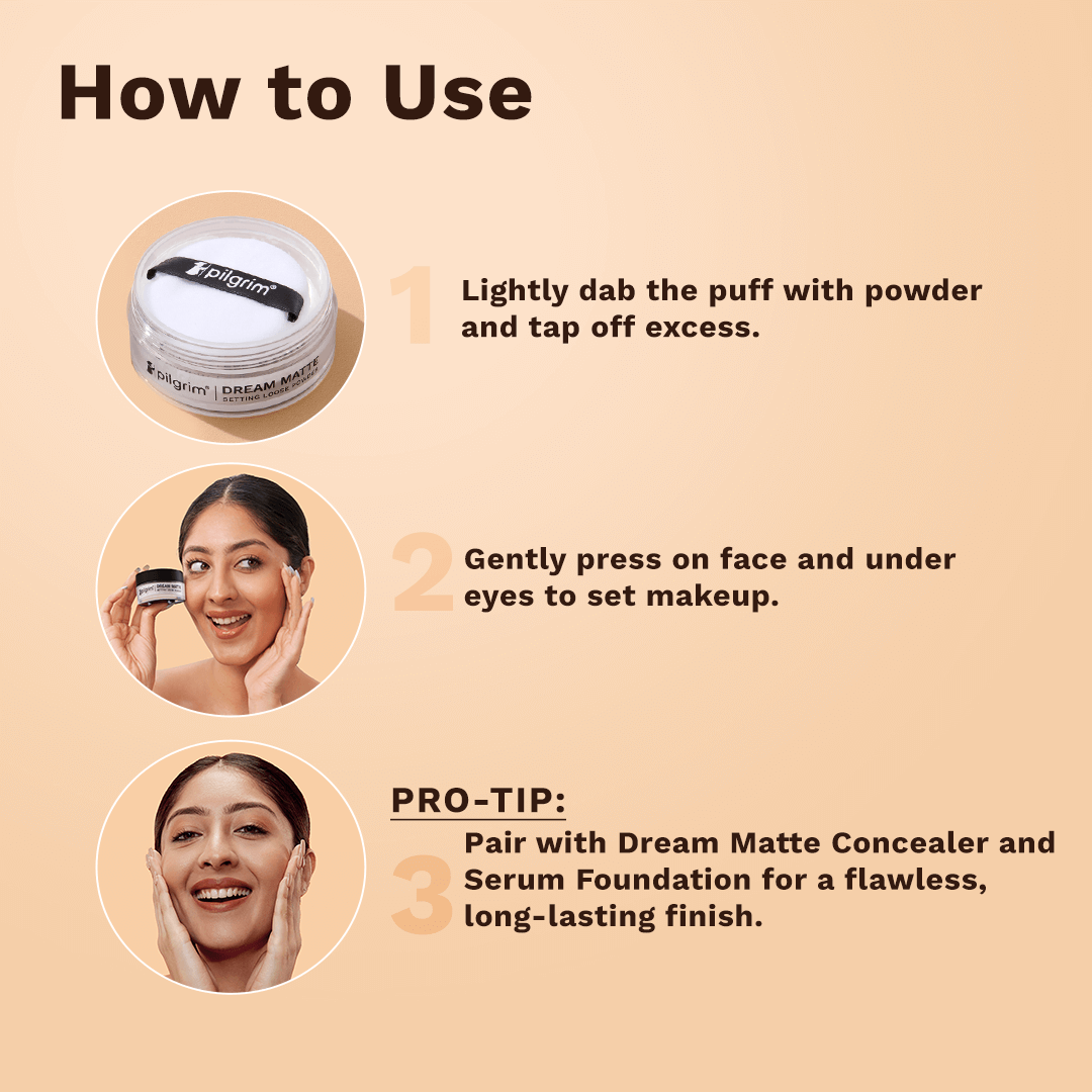 Pilgrim Dream Matte Loose Powder, Banana - Image 10 - Buy from Indicrest