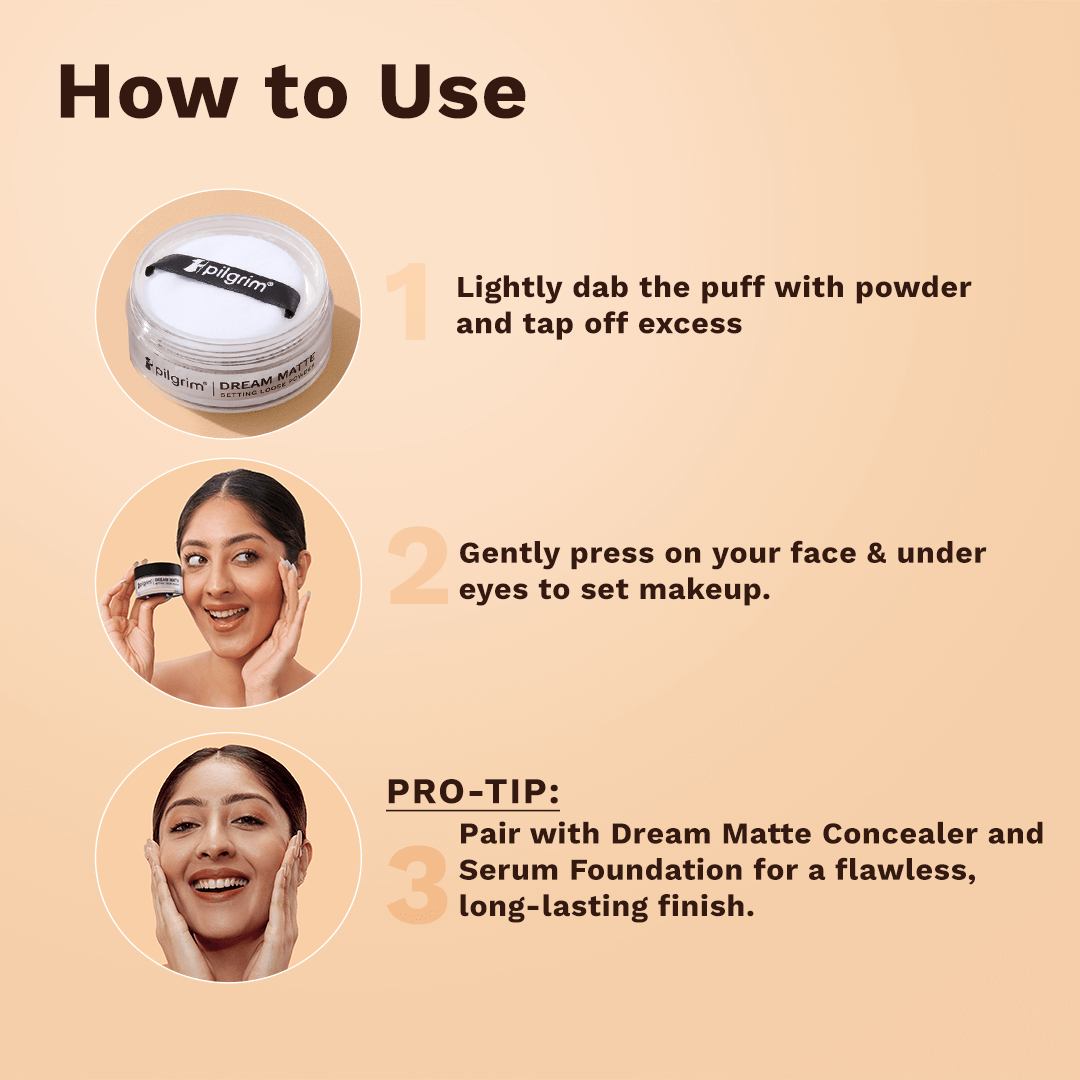 Pilgrim Dream Matte Loose Powder, Translucent - Image 9 - Buy from Indicrest