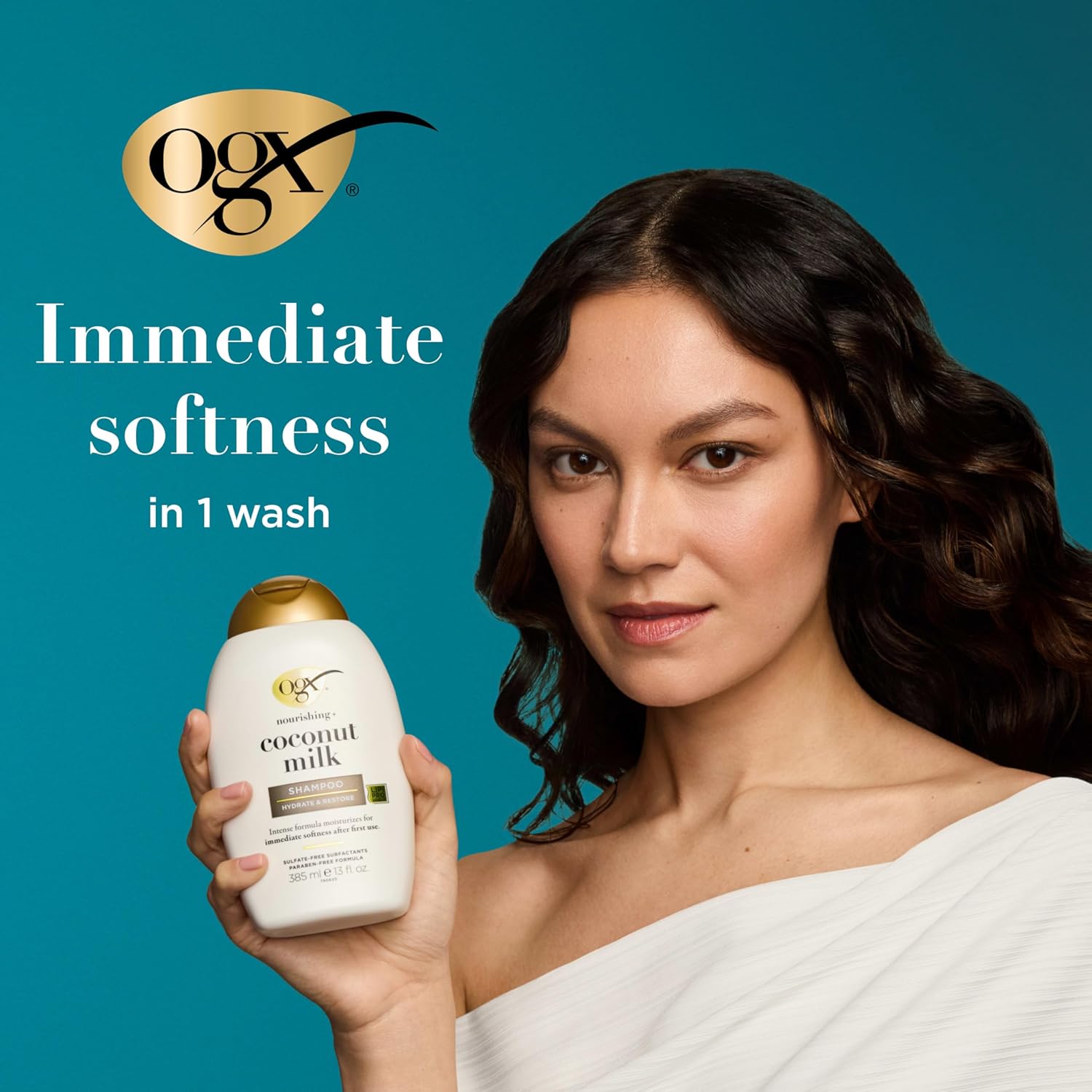 OGX Coconut Milk Shampoo, 385ml